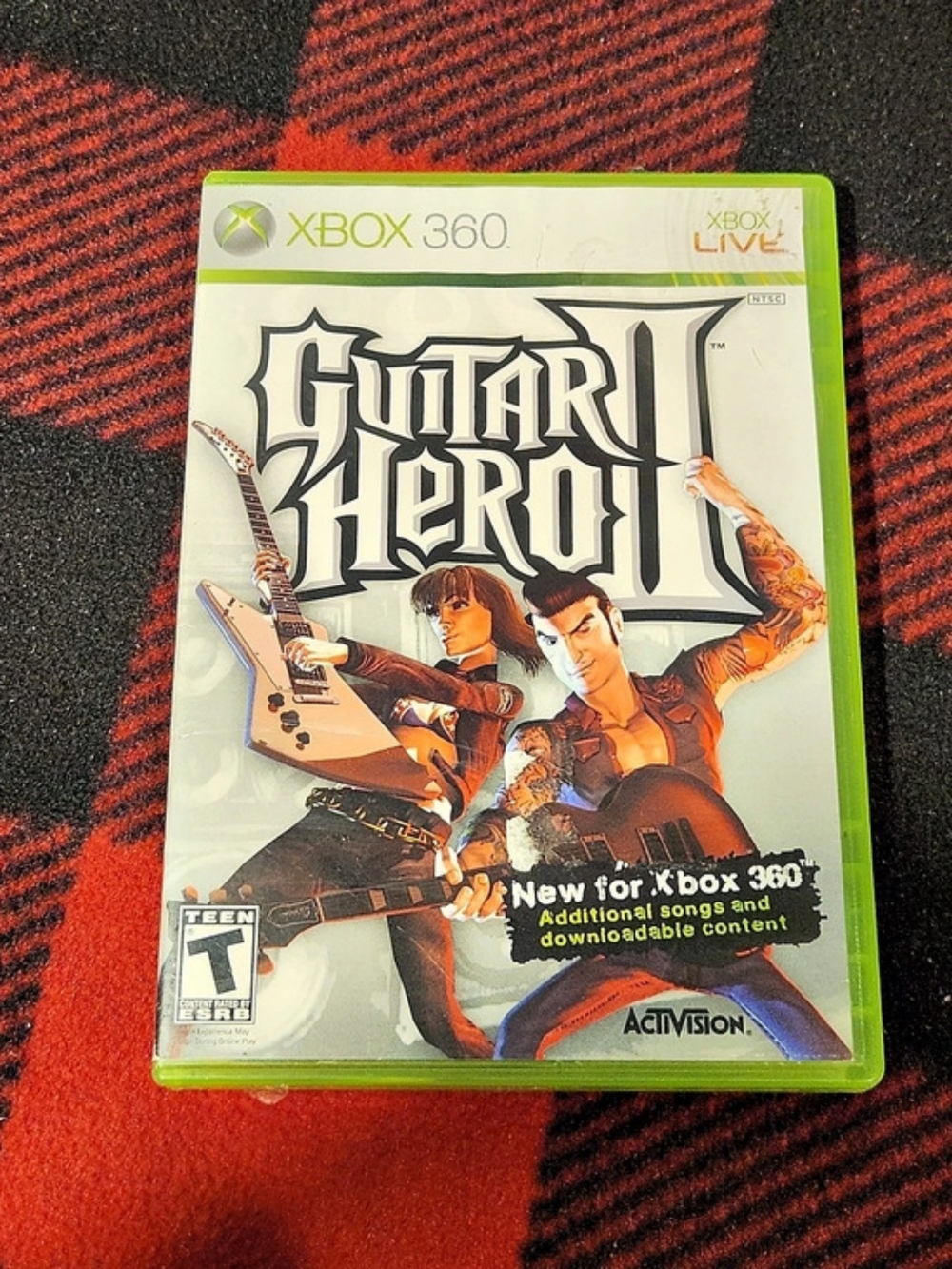 Guitar Hero 2 (Xbox 360, 2007) Complete CIB with manual - Tested and works